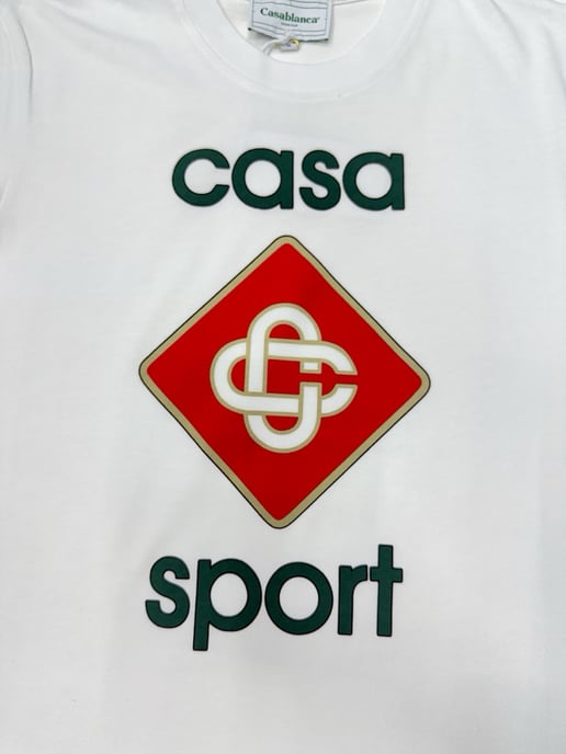Casablanca Casa Sport Design Weißes T-Shirt - Image 3