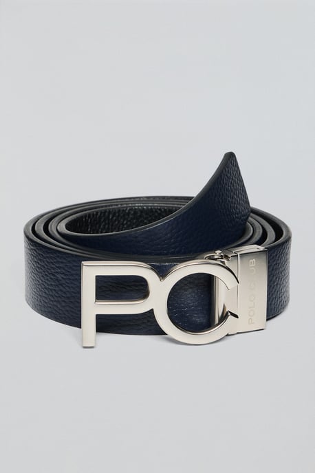 Wendegürtel Bennet marineblau und schwarz mit PC-Schnalle - Image 3