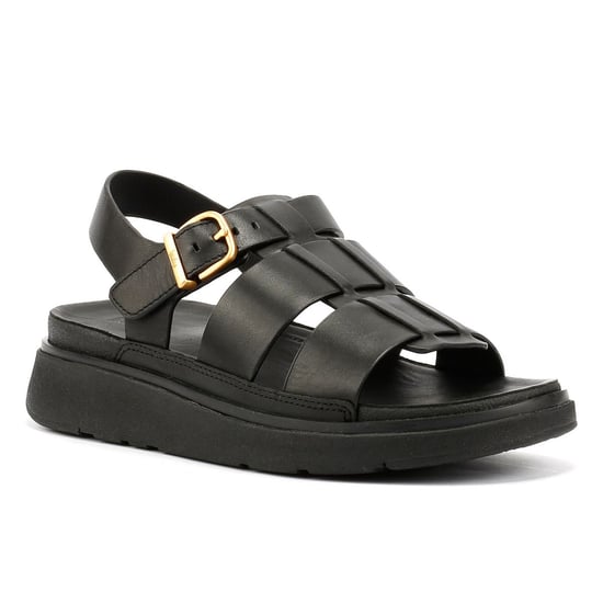 FitFlop GEN-FF Fisherman Damen Sandalen Aus Schwarzem Leder - Image 2