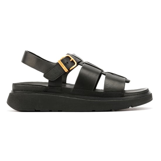 FitFlop GEN-FF Fisherman Damen Sandalen Aus Schwarzem Leder - Image 5