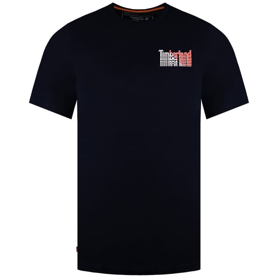 Timberland Stacked Herren-T-Shirt in Marineblau - Image 1