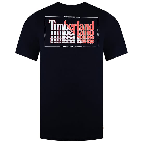 Timberland Stacked Herren-T-Shirt in Marineblau - Image 2