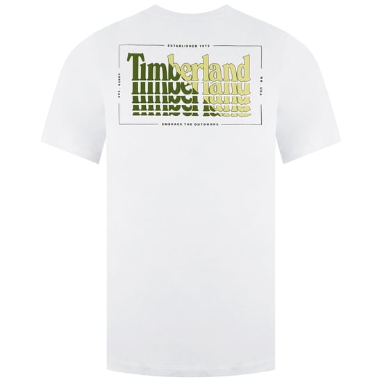 Timberland Stacked Herren-T-Shirt in Weiß - Image 2