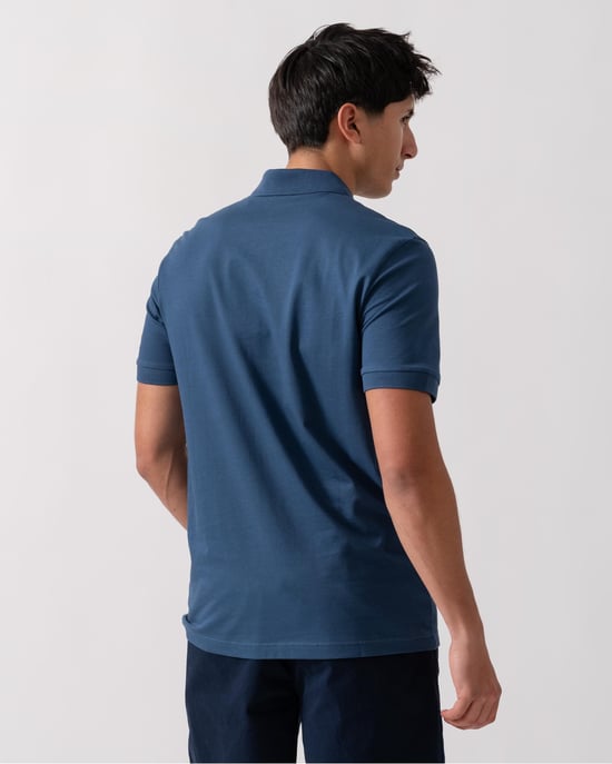 BOSS Orange Passenger Herren Stretch-Baumwoll Slim-Fit Polo-Shirt mit Logo-Patch - Image 3