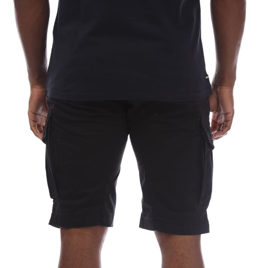 Herren C.P. Company Stretch-Satin Cargo-Shorts in Schwarz - Image 3