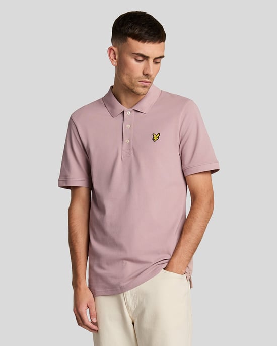 Lyle & Scott Poloshirt, einfarbig, Rosa - Image 1