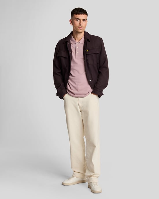 Lyle & Scott Poloshirt, einfarbig, Rosa - Image 2