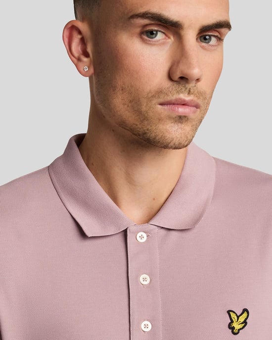 Lyle & Scott Poloshirt, einfarbig, Rosa - Image 4