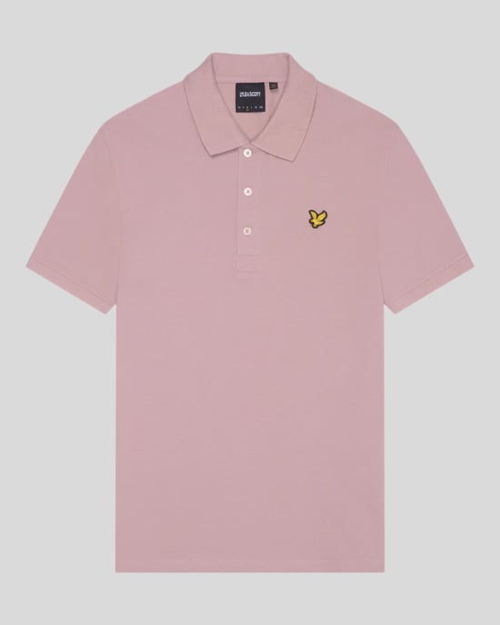 Lyle & Scott Poloshirt, einfarbig, Rosa - Image 5