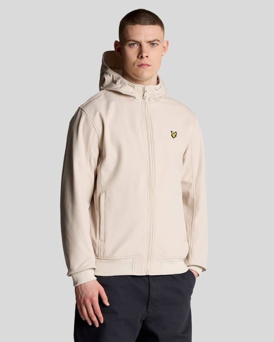 Lyle & Scott Softshelljacke mit Netzrücken – Grau - Image 1