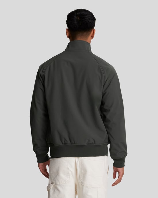 Lyle & Scott Branded Emblem Gunmetal Grey Soft Shell Jacke - Image 3