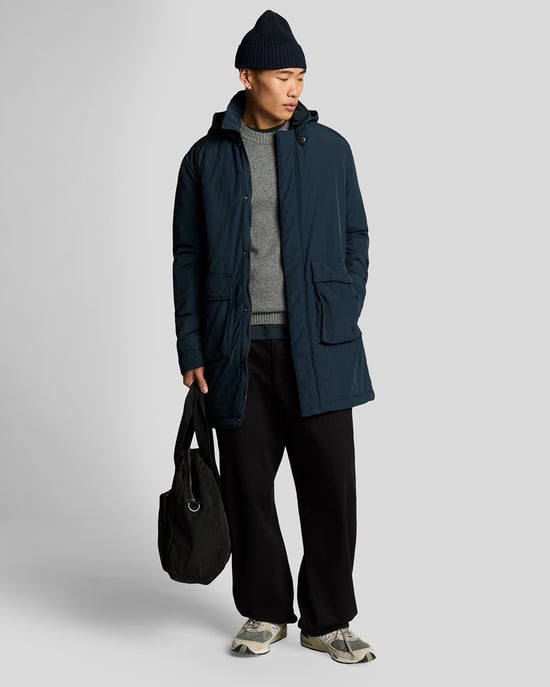 Lyle & Scott Wattierter Parka - Marineblau - Image 2