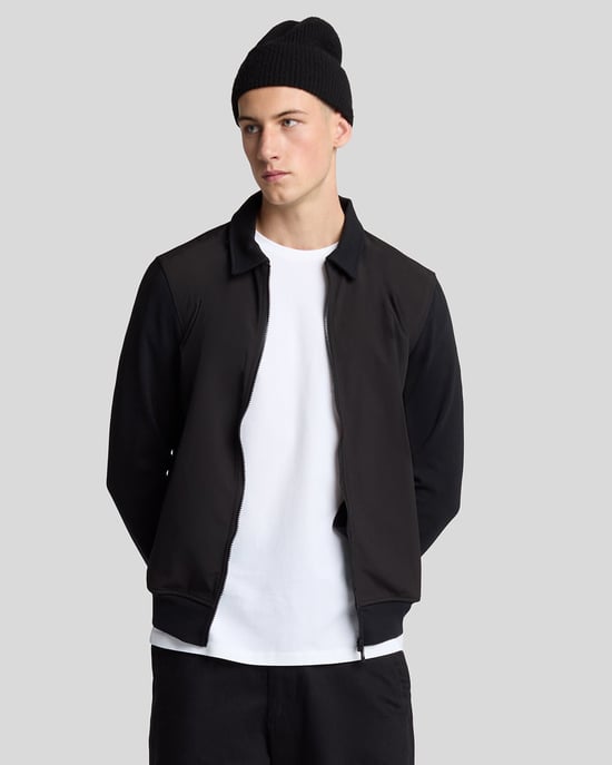 Lyle & Scott Softshell Hybrid Trainingsjacke - Schwarz - Image 1