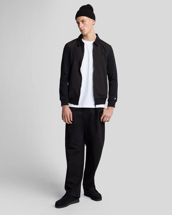 Lyle & Scott Softshell Hybrid Trainingsjacke - Schwarz - Image 2