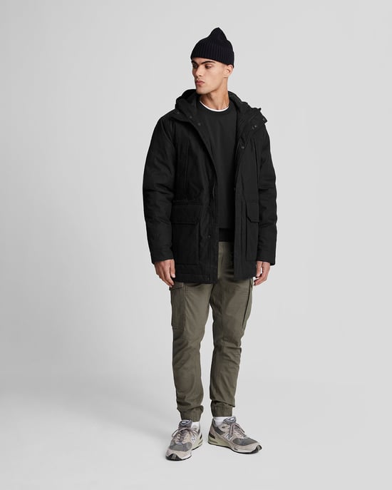 Lyle & Scott Microfleece-Parka - Schwarz - Image 2