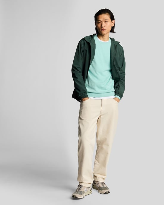 Lyle & Scott Baumwoll-Pullover mit Rundhalsausschnitt - Blau - Image 1