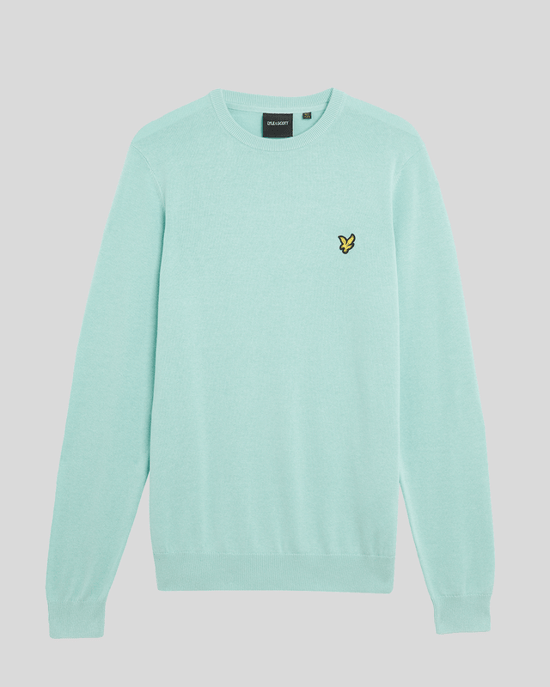 Lyle & Scott Baumwoll-Pullover mit Rundhalsausschnitt - Blau - Image 4