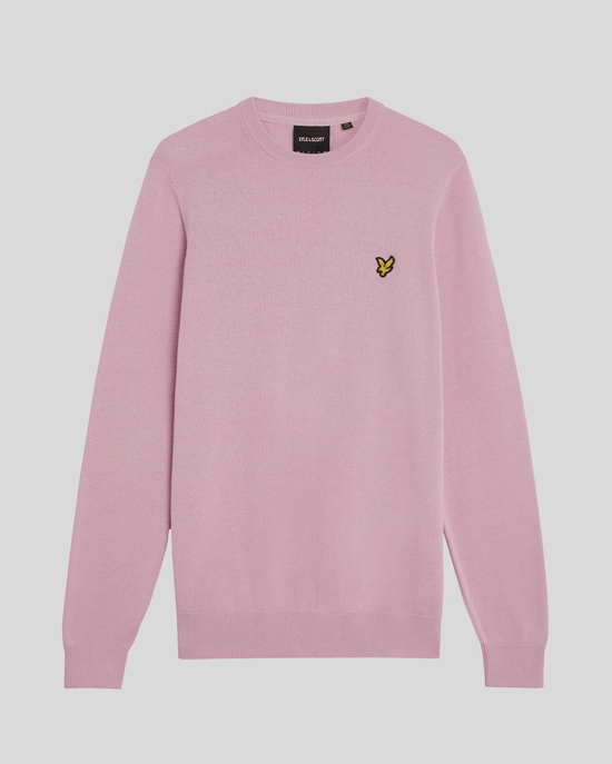 Lyle & Scott Baumwollpullover mit Rundhalsausschnitt - Rosa - Image 5