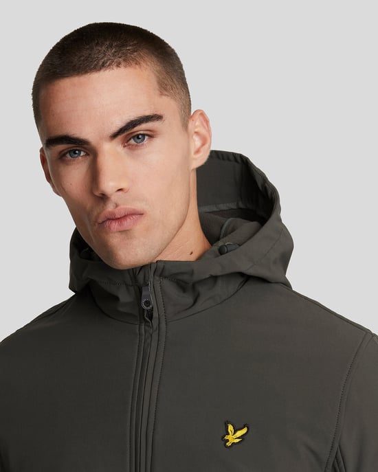 Lyle & Scott Fleece-Rückseite Softshell-Jacke - Grau - Image 4