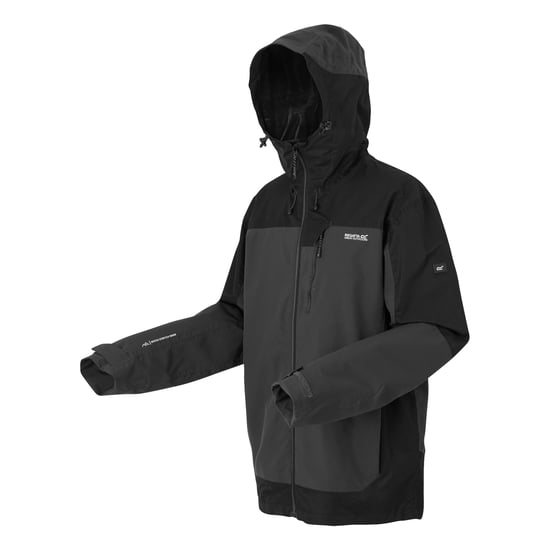 Regatta - "Highton IV" Jacke, wasserfest für Herren (Asche/Schwarz) - Image 3