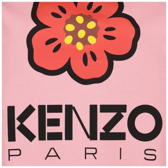 Kenzo Paris Sweatshirt mit Blumenlogo in Rosa - Image 3