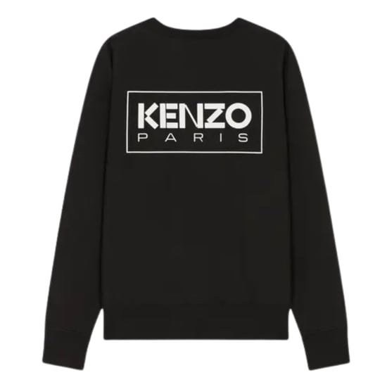 Schwarzes Sweatshirt mit umrissenem Logo von Kenzo Paris - Image 2