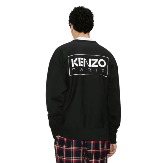 Schwarzes Sweatshirt mit umrissenem Logo von Kenzo Paris - Image 4
