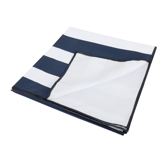 Regatta - Badetuch, Microfaser, Mit Streifen (Weiß/Marineblau) - Image 2