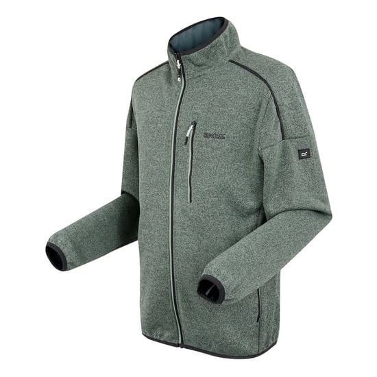Regatta - "Kames" Fleecejacke Durchgehender Reißverschluss für Herren (Gletscher/Sturmwetter) - Image 3