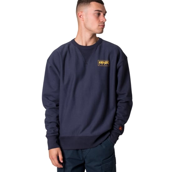 Kenzo Paris Sweatshirt mit umrissenem Logo in Mitternachtsblau - Image 3