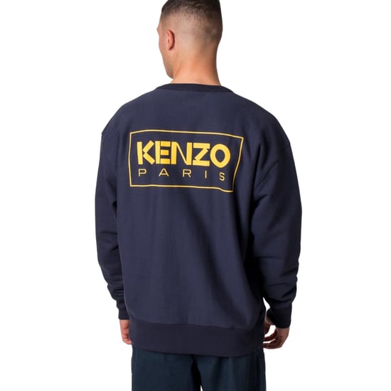 Kenzo Paris Sweatshirt mit umrissenem Logo in Mitternachtsblau - Image 4