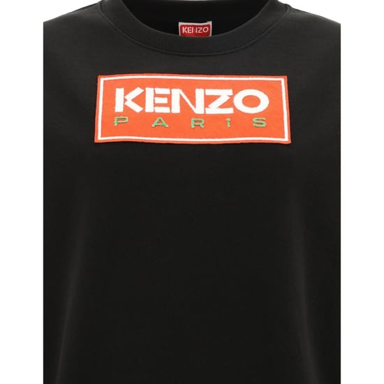 Kenzo Paris Block Logo Damen Schwarzes Sweatshirt - Image 3