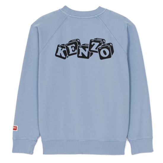 Kenzo Boke Boy Blumen-Grafik-Sweatshirt in Hellblau - Image 2