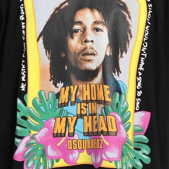 Dsquared2 Skater Fit Home Is In My Head Logo Schwarzes T-Shirt - Image 4