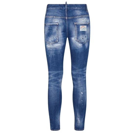 Dsquared2 Super Twinky Jean Faded verstärkte zerrissene blaue Jeans - Image 2