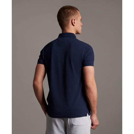 Lyle & Scott Navy Kurzarm-Poloshirt aus Baumwolle - Image 3