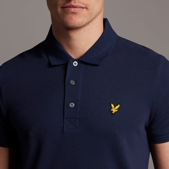 Lyle & Scott Navy Kurzarm-Poloshirt aus Baumwolle - Image 4