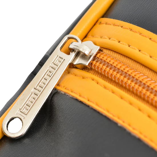 Lambretta - Herren/Damen Unisex Tasche, Retro (Schwarz/Senf) - Image 3