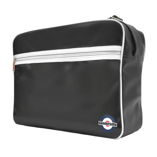 Lambretta - Herren/Damen Unisex Tasche, Retro (Schwarz/Weiß) - Image 2