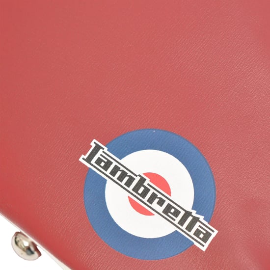 Lambretta - Herren/Damen Unisex Tasche, Retro (Burgunderrot/Weiß) - Image 3