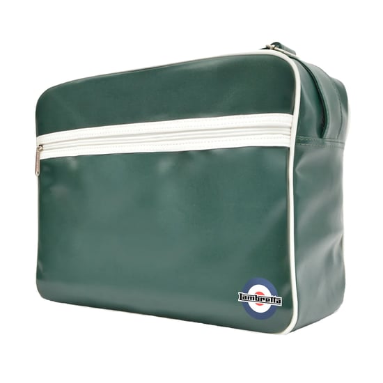 Lambretta - Herren/Damen Unisex Tasche, Retro (Dunkelgrün/Weiß) - Image 2