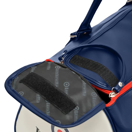 Lambretta - Reisetasche, Retro, Sport (Marineblau/Weiß) - Image 4