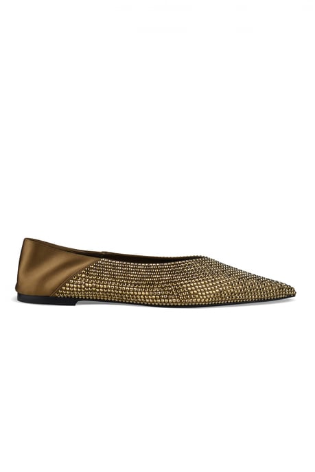 Saint Laurent Pantoletten Nour 05 Gold - Image 1