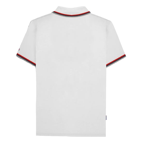 Lambretta - "SS25" Poloshirt für Herren (Weiß/Rot) - Image 2