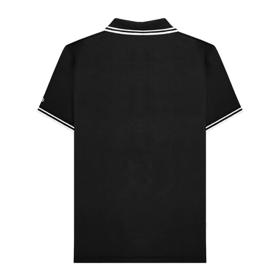 Lambretta - "SS25" Poloshirt Mit kontrastfarbenen Streifen für Herren (Schwarz/Weiß) - Image 2