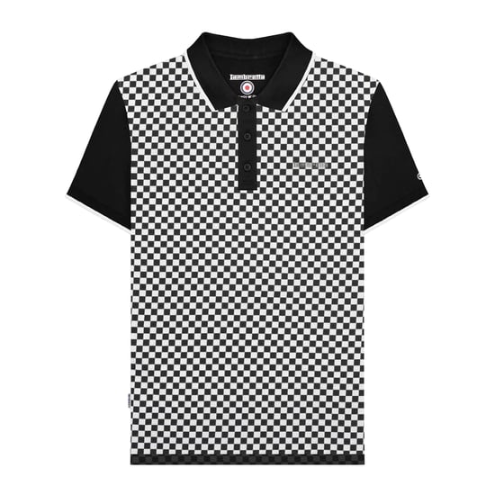Lambretta - "SS25" Poloshirt für Herren (Schwarz/Weiß) - Image 1