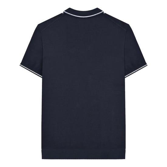 Lambretta - "Greco" Poloshirt für Herren kurzärmlig (Marineblau) - Image 2