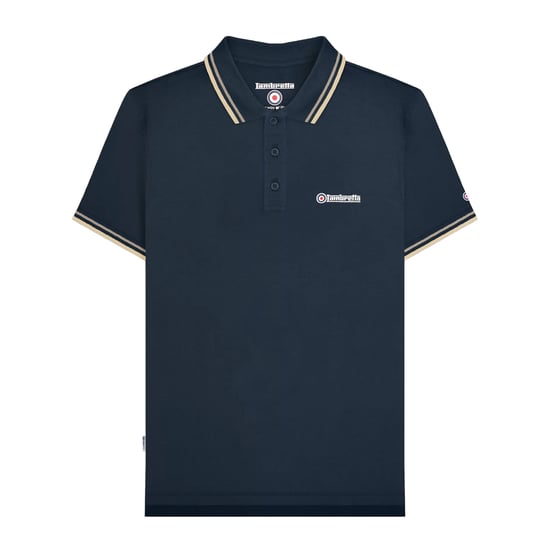 Lambretta - "SS25" Poloshirt für Herren (Marineblau/Asche) - Image 1