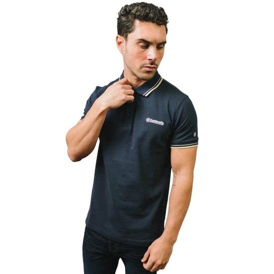 Lambretta - "SS25" Poloshirt für Herren (Marineblau/Asche) - Image 3