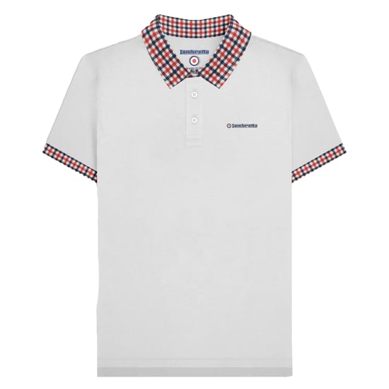 Lambretta - "SS25" Poloshirt für Herren (Weiß) - Image 1